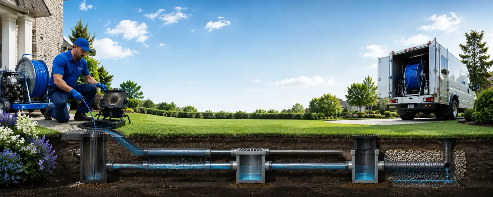 Outdoor drain cleaning information for Creston, CA